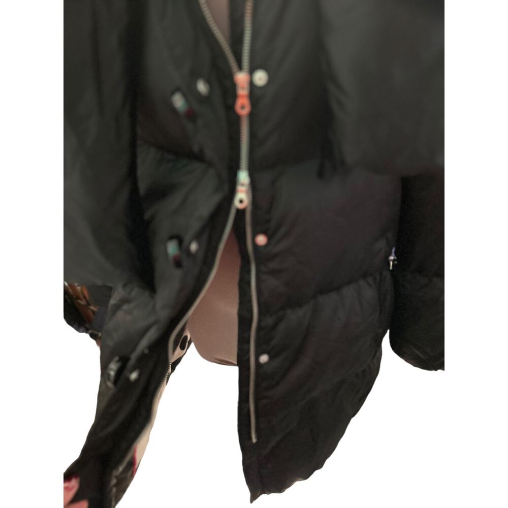 Exquisite Kate Spade Puffer DOWN Jacket Scart Coat Collar $599 Black Size Large - Picture 7 of 16
